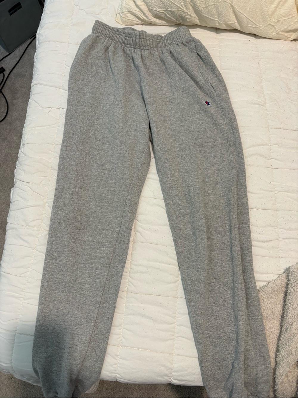 Champion Gray Elastic Waist Fleece Track Pants